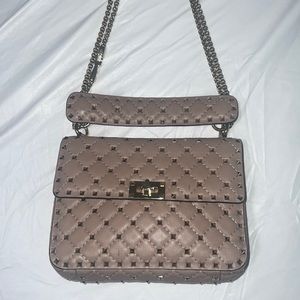 Valentino Medium Rockstud Bag in Poudre